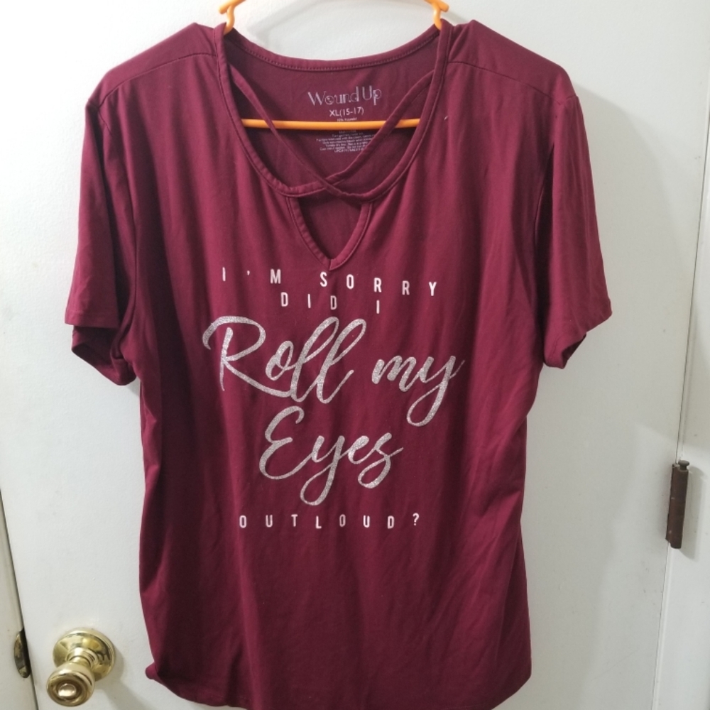 Maroon Red Womens Top
